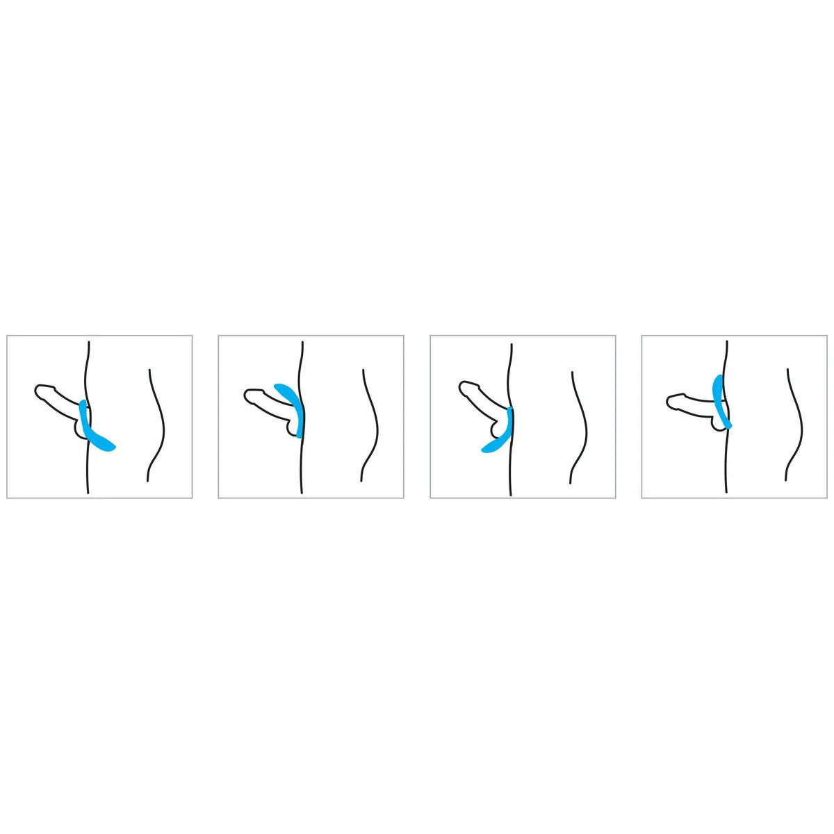 Laid P.2 - Stretch Cock Ring - Blue - 47 mm