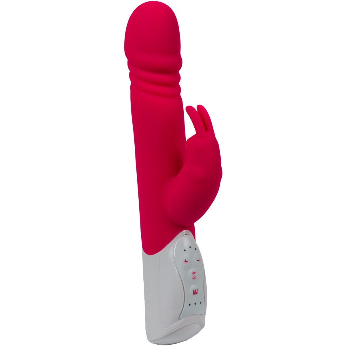 Rabbit Essentials Rechargeable Thrusting Rabbit – Hot Pink