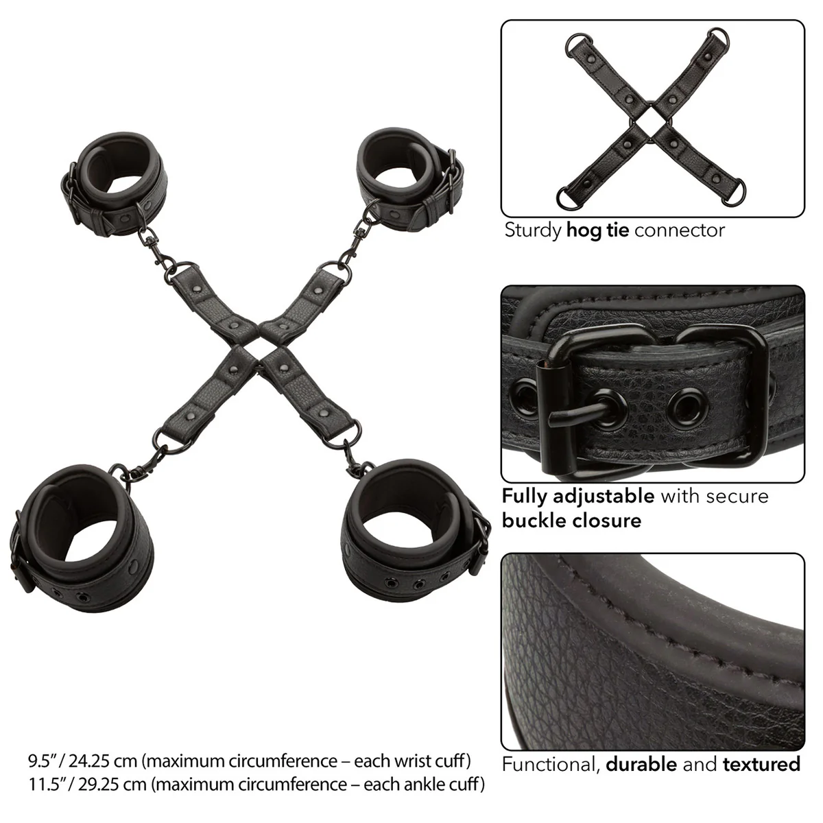 CaleXOtics Nocturnal Collection Hog Tie - Black