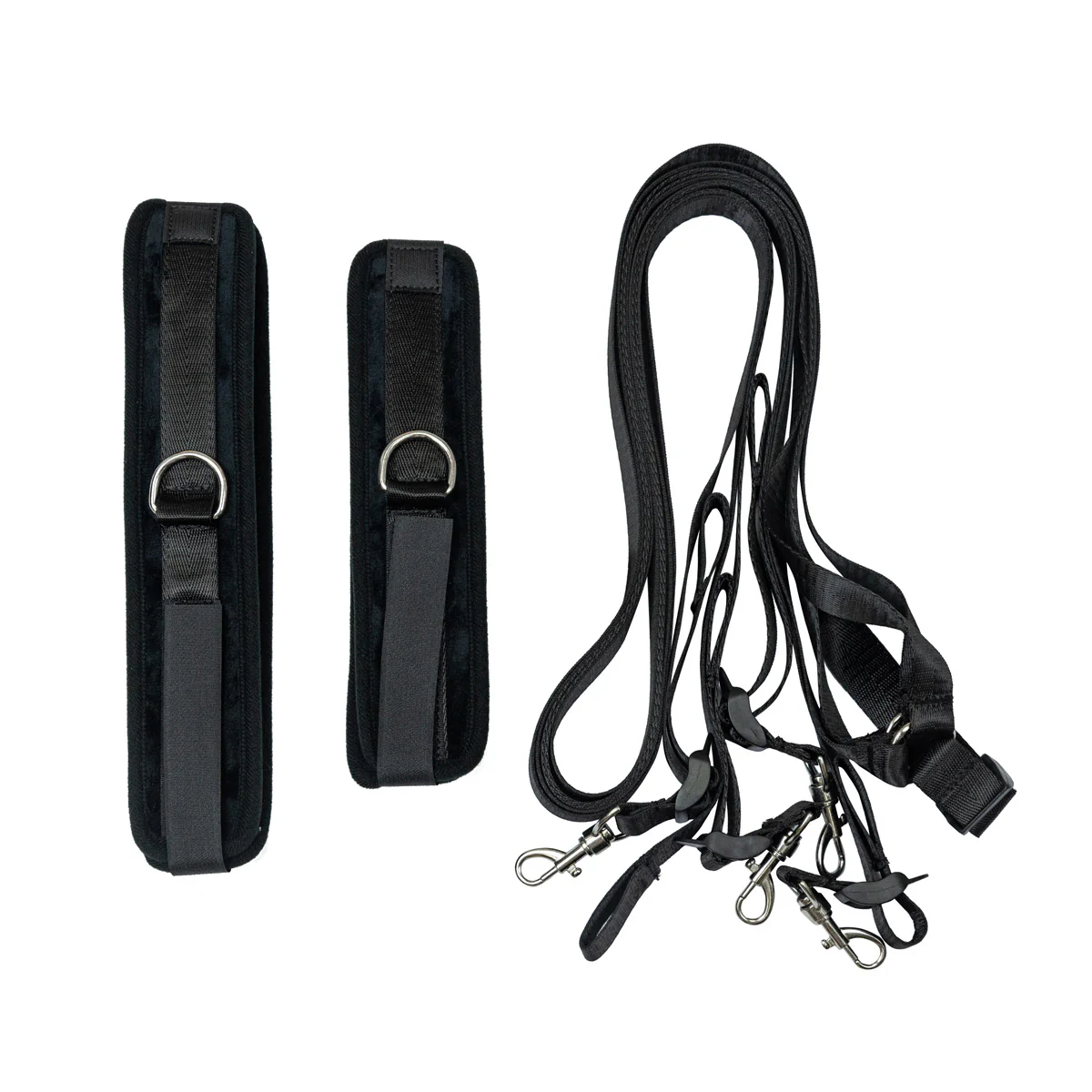 Punishment - 5-Piece Bed Restraint Kit – Black
