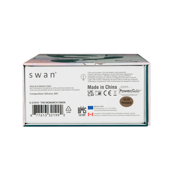 The Monarch Swan®- Transform With A Twist Vibrator & Stimulator - Teal