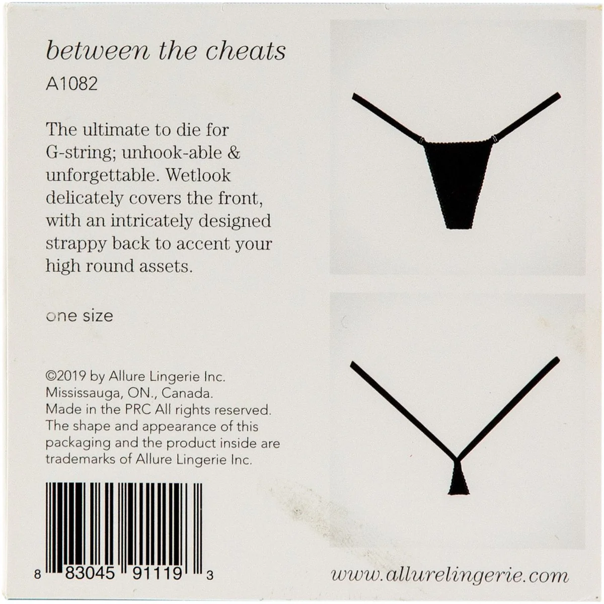 Allure Adore – Wetlook G-String - Black