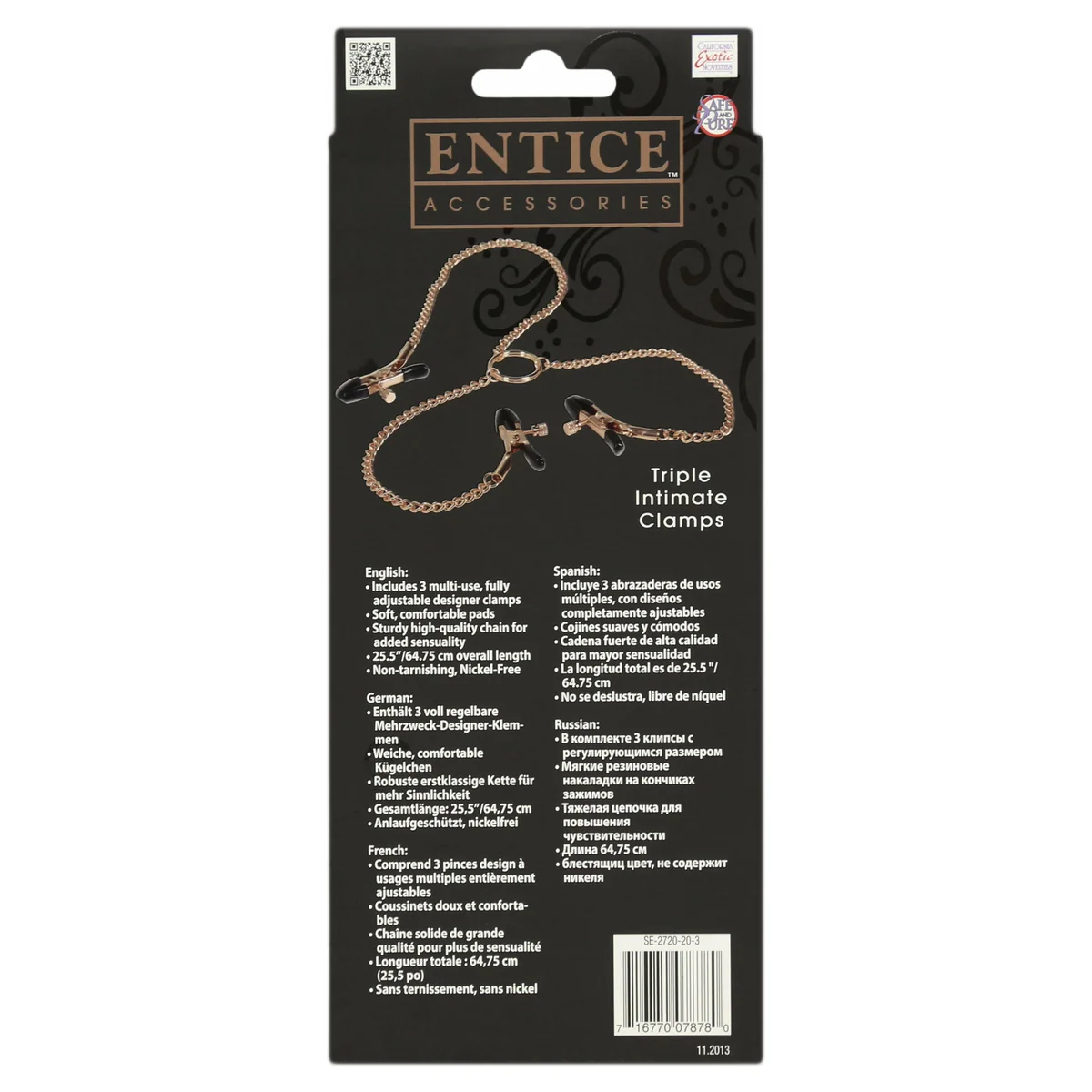 CalExotics Entice Accessories Triple Intimate Clamps