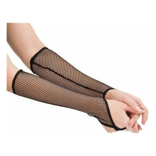 Sexy Mesh Gloves - 2 PC Set - Black - O/S