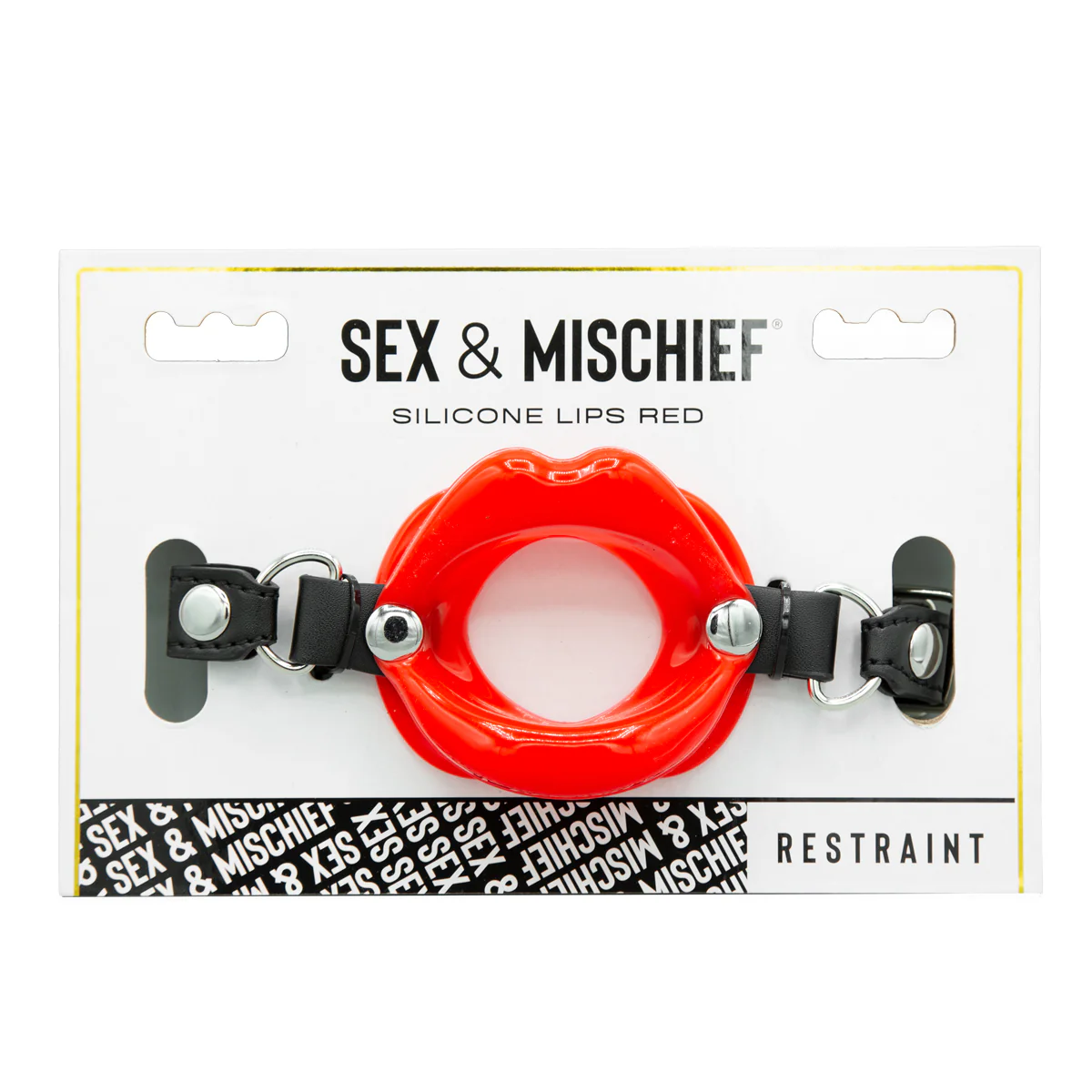 Sportsheets Sex & Mischief - Silicone Lips Bondage Gag-Red