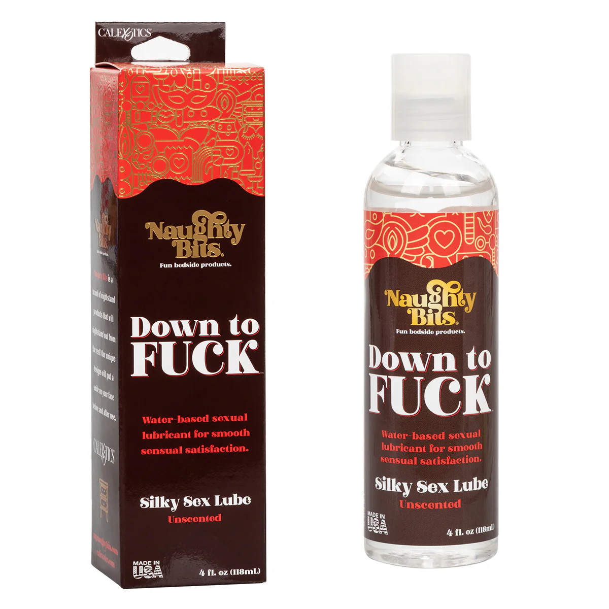 CalExotics Down to Fuck – Water-Based Lubricant – 4oz/118ml