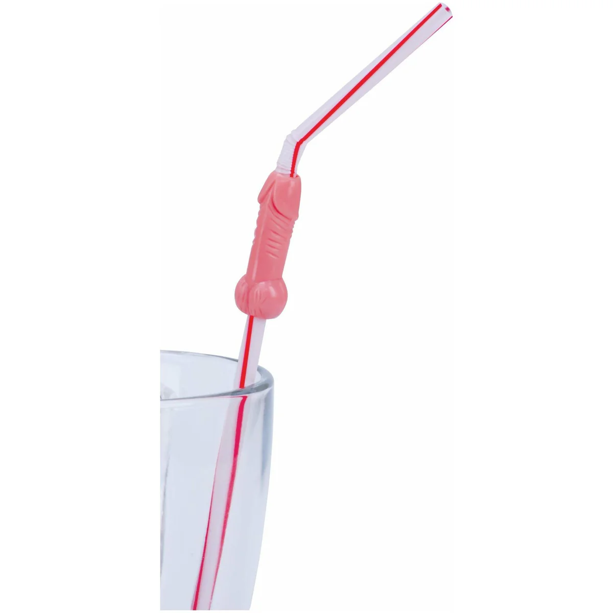 TYTF Bendable Willy Straws- Flesh - 6pk