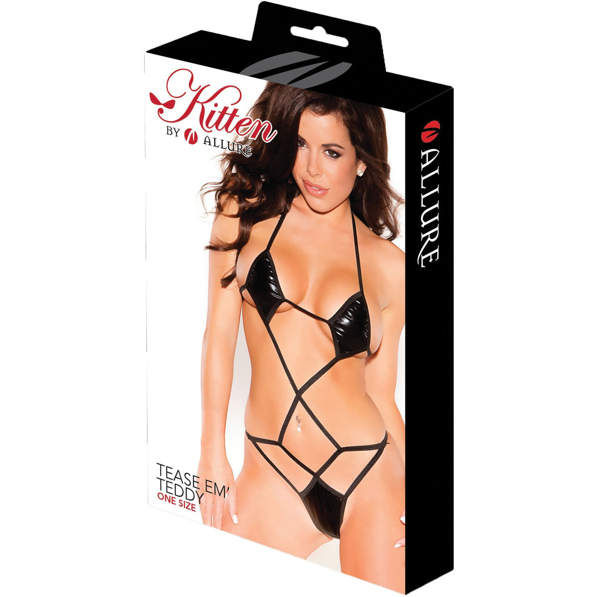 Allure Kitten - Tease Em' Teddy - Black - O/S