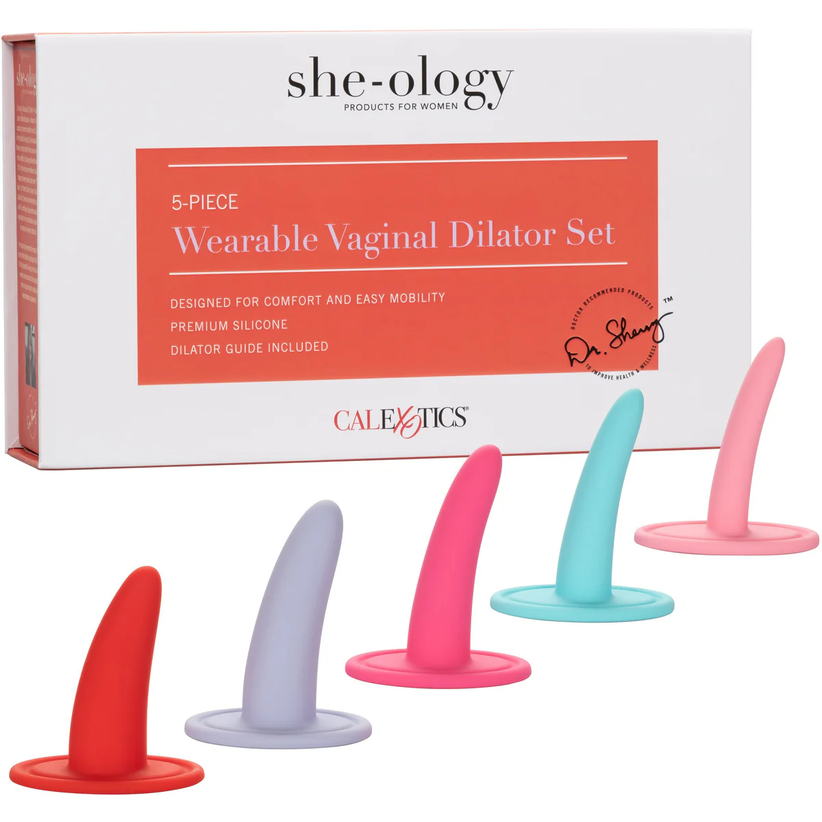 CalExotics She-Ology – Wearable Dilator Set – 5 Piece – Multicolour