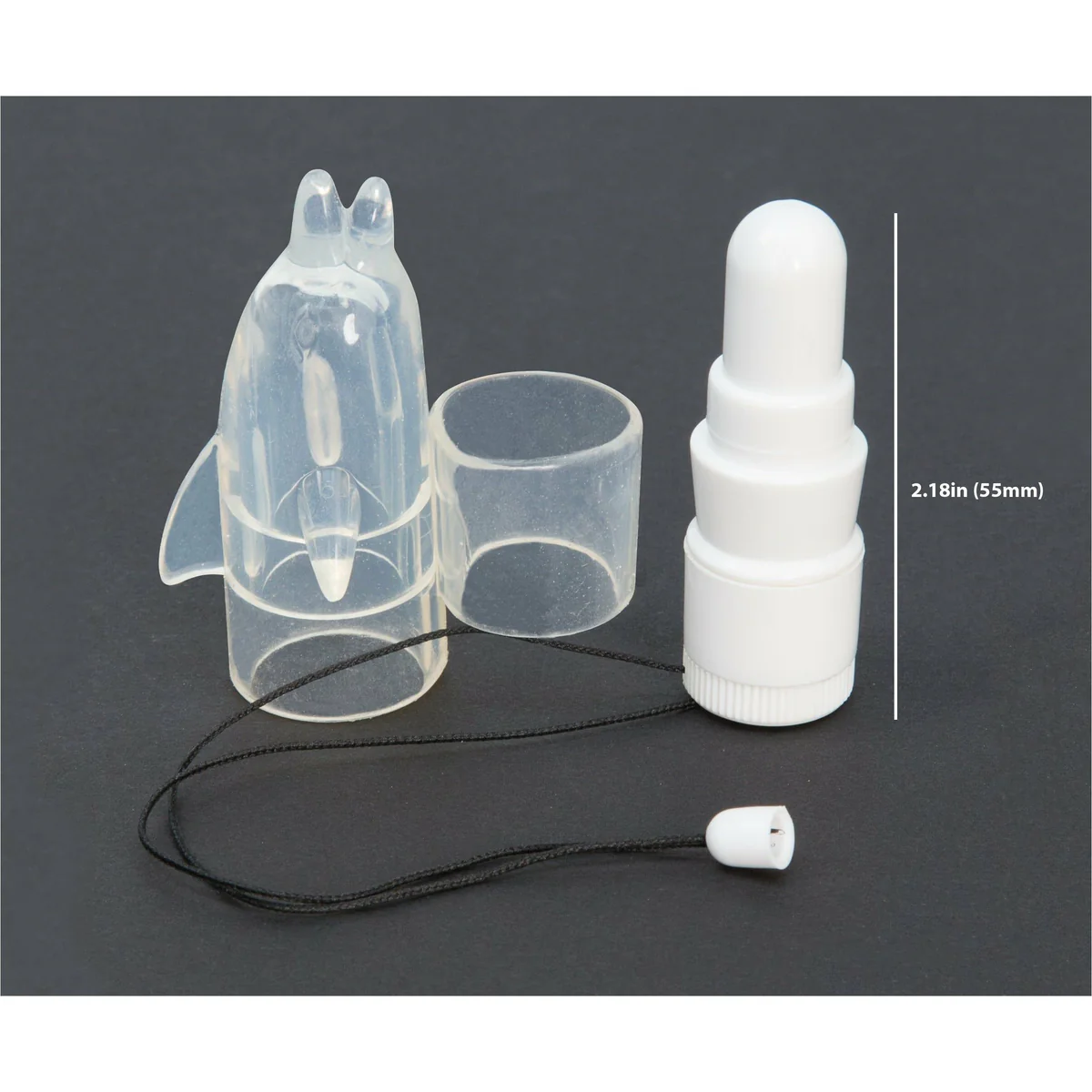 NMC Dolphin Finger Vibrator - Clear