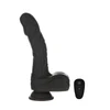 Naked Addiction – 8.6” Silicone Rotating & Thrusting Vibrating Dildo with Remote - Noir - 88711