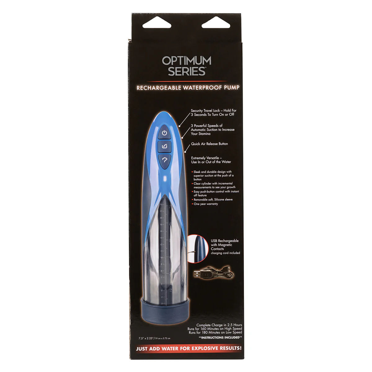 Calexotics - Optimum Series - Rechargeable Waterproof  Penis Pump