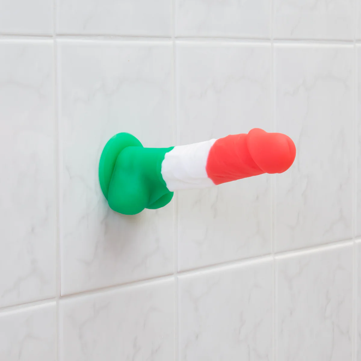 Pure Love® - Tri-Colour Realistic Dildo With Suction Base – 7 In.