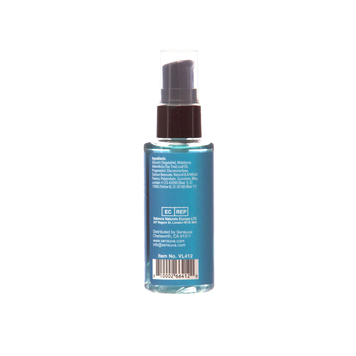 Sensuva Sizzle Lips Warming Edible Gel Blueberry Ice Pop 2 oz