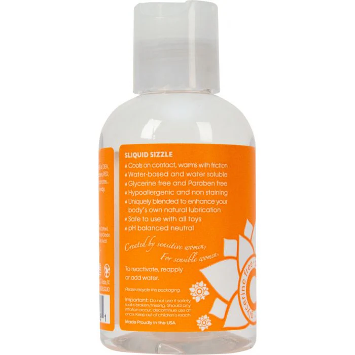Sliquid® Sizzle – Natural Stimulating Lubricant – 4.2 oz / 125 ml