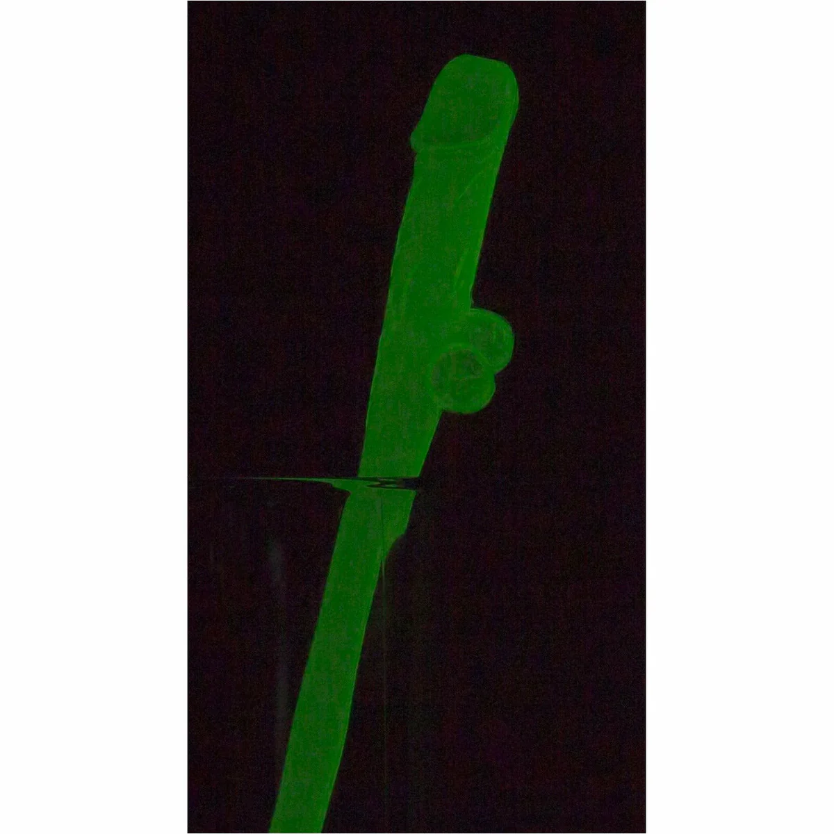 TYTF Glow In The Dark Pecker Drink Straws - 10pc Set