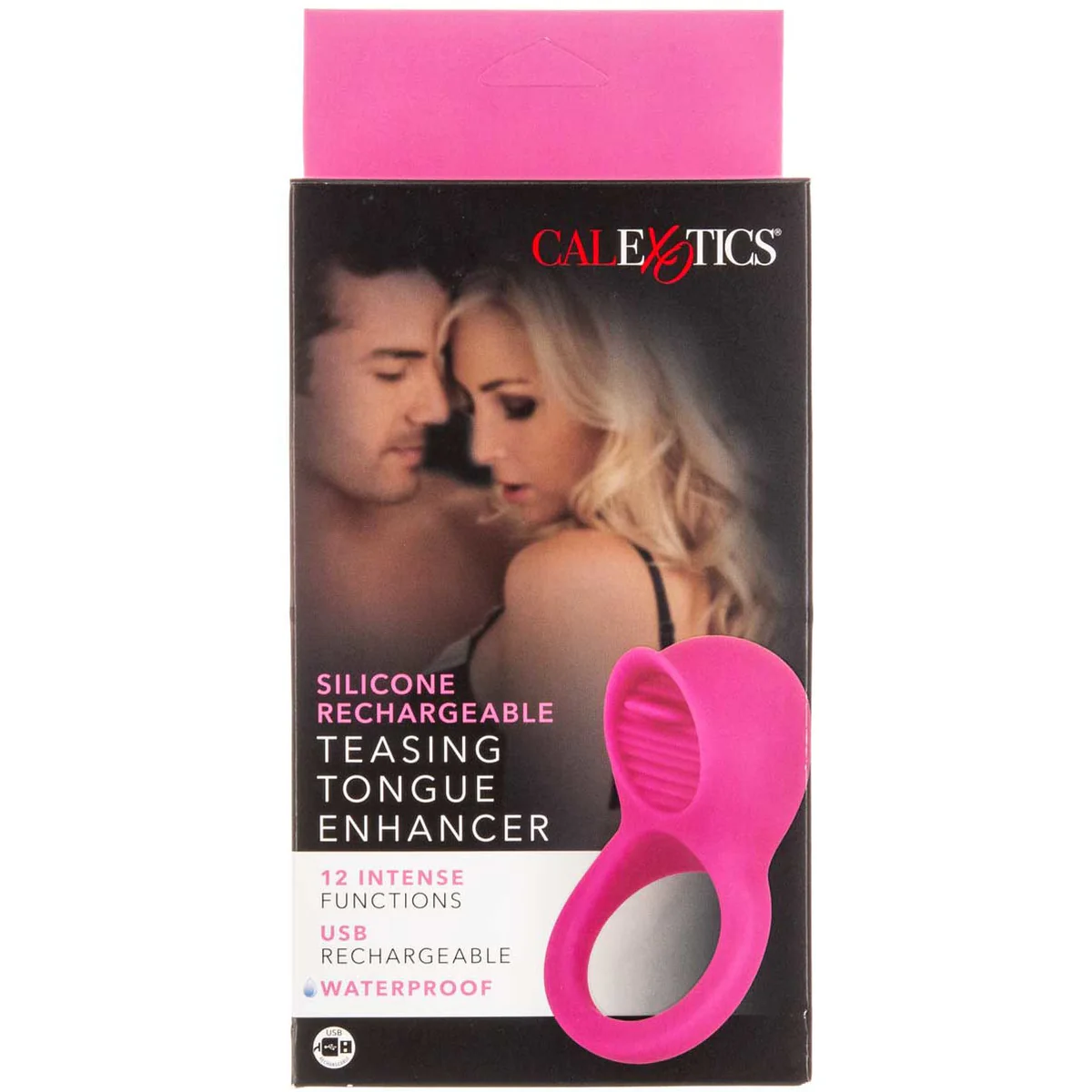CalExotics Teasing Tongue Enhancer/Cock Ring – Pink