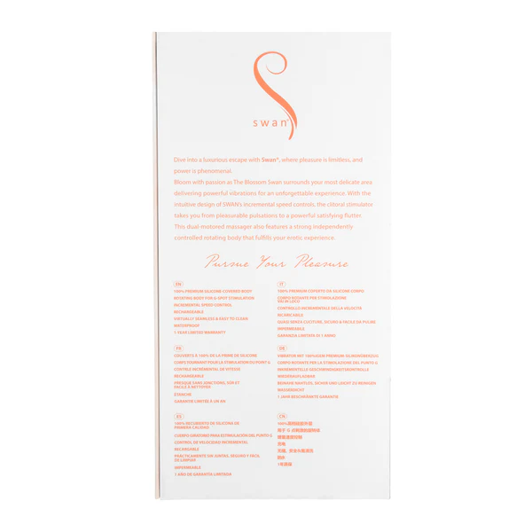 The Blossom Swan® Dual Action Vibrator - Coral