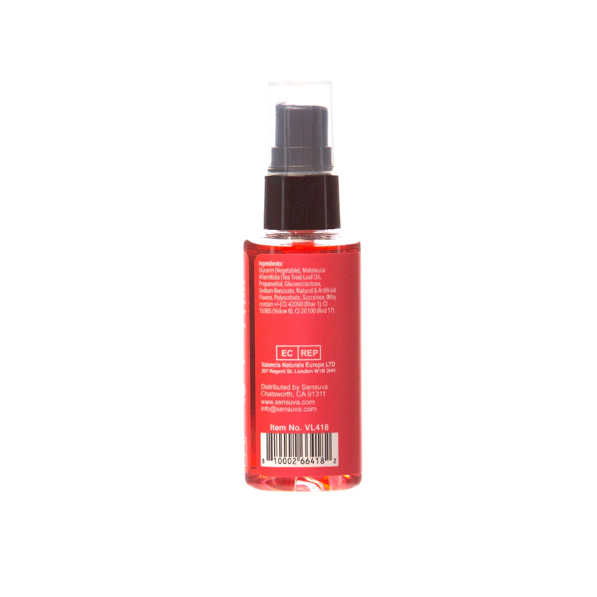 Sensuva Sizzle Lips Warming Edible Gel Strawberry 2 oz.