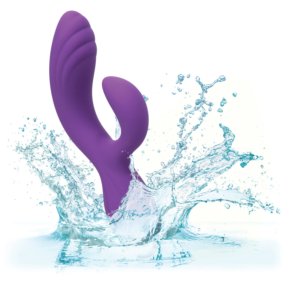 CaleXOtics – Stella – Liquid Silicone - “C” Curve Vibrator - Purple